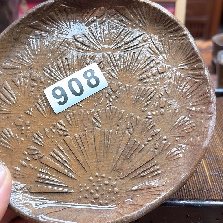 纯手工制作粗陶茶具