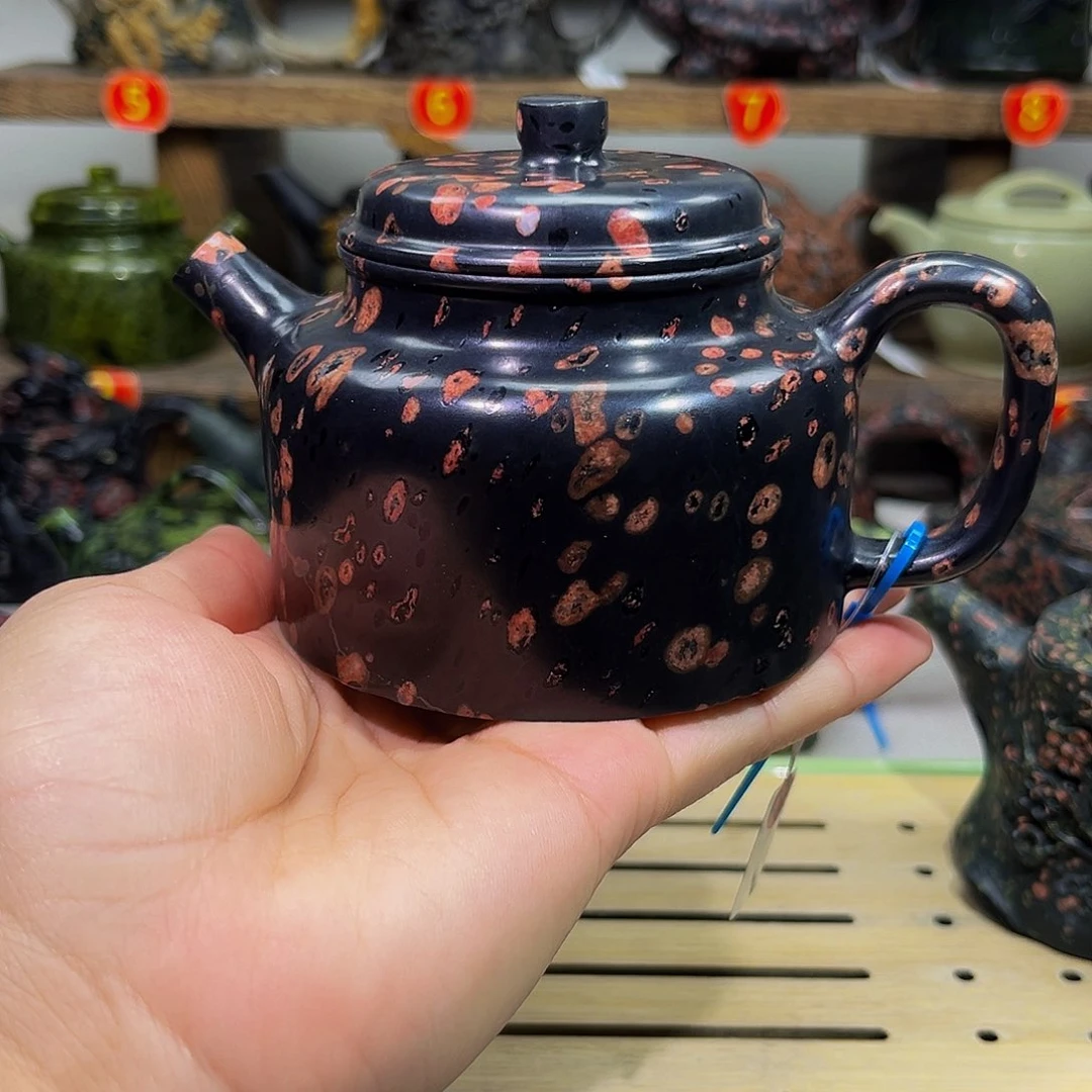 梅花石安山玉德宗壶微微瑕240cc