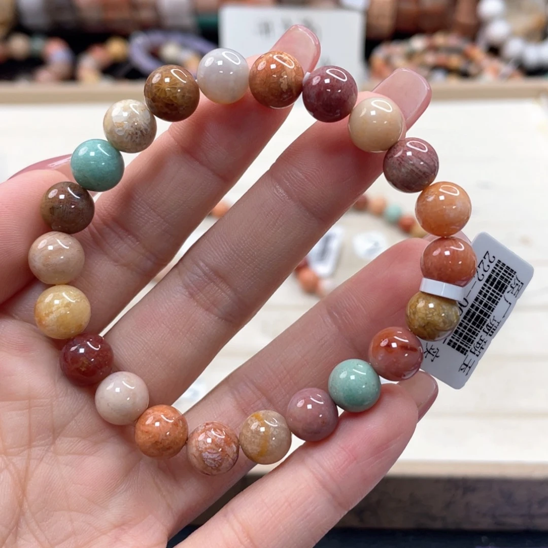 硅化珊瑚（珊瑚玉）手链未镶嵌谓*230