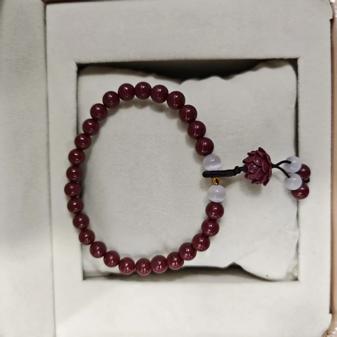 含辰砂工艺品NZ060-经典紫色手链