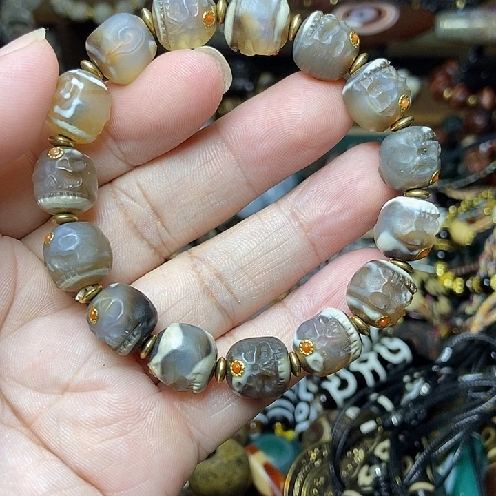 玛瑙/玉髓未镶嵌手链