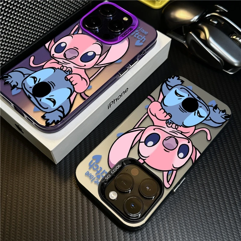 史迪仔情侣适用苹果16promax手机壳iPhone15硅胶14保护套17新款12