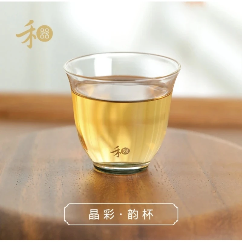 禾器晶彩韵杯 高硼硅 玻璃茶杯 客杯 茶具60ml
