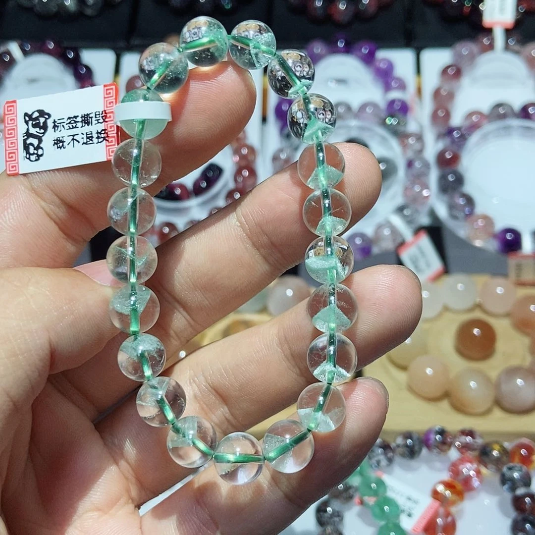 未镶嵌手链水晶翠幽灵9.2