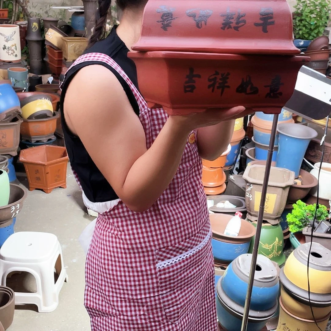 26-26红马槽花盆紫砂花盆紫砂