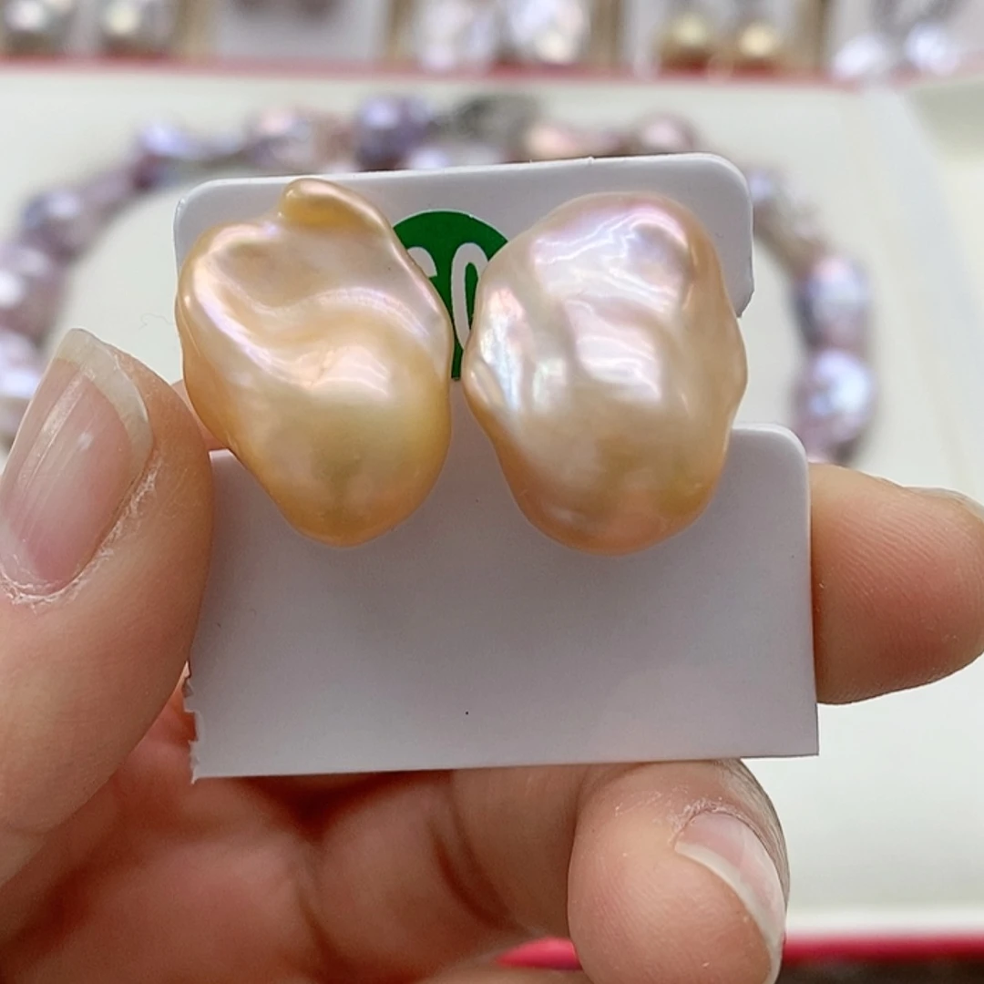 【闪购商品】淡水珍珠耳饰银S925镶嵌