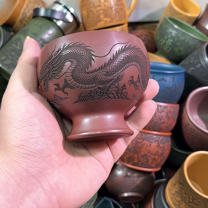 茶杯紫砂全手工紫砂主任杯