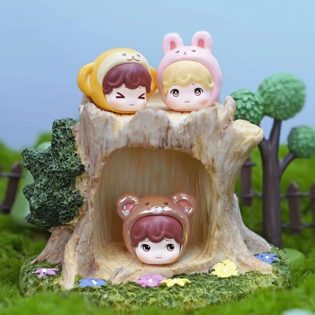 【QUEEN潮玩宫殿-飞行棋】萌萌动物园春日派对系列萌粒潮玩盲盒摆件