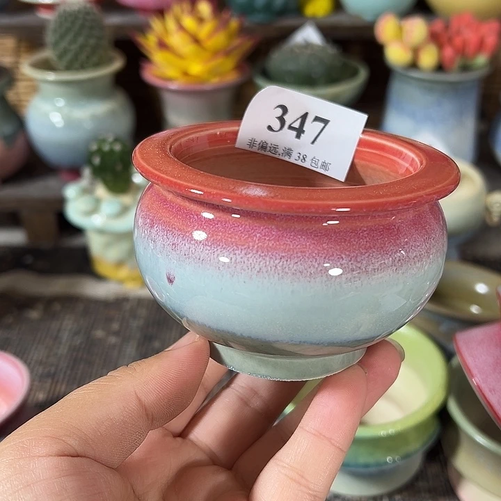口6 手工花盆满30包邮