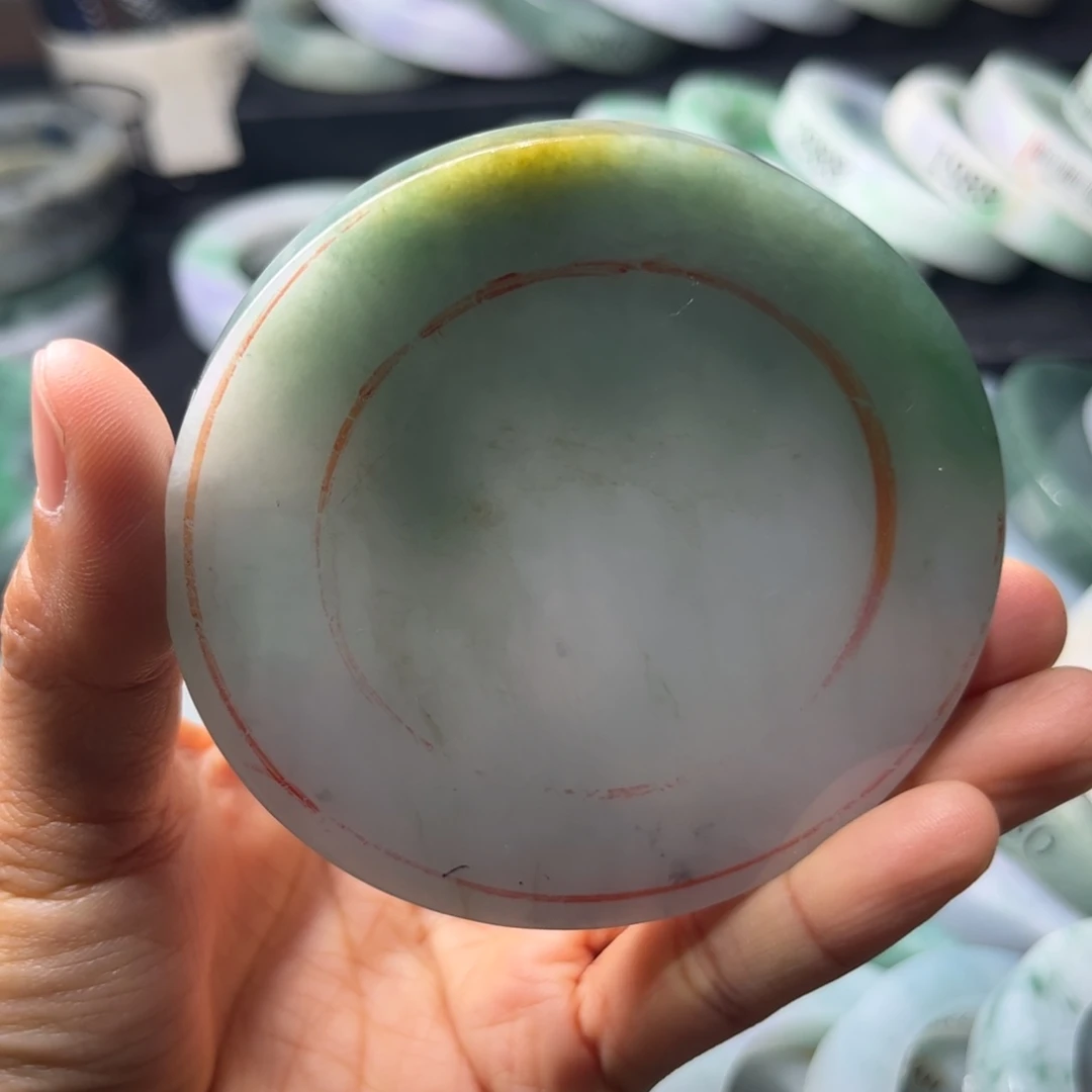 未镶嵌翡翠手镯未镶嵌定制翡翠