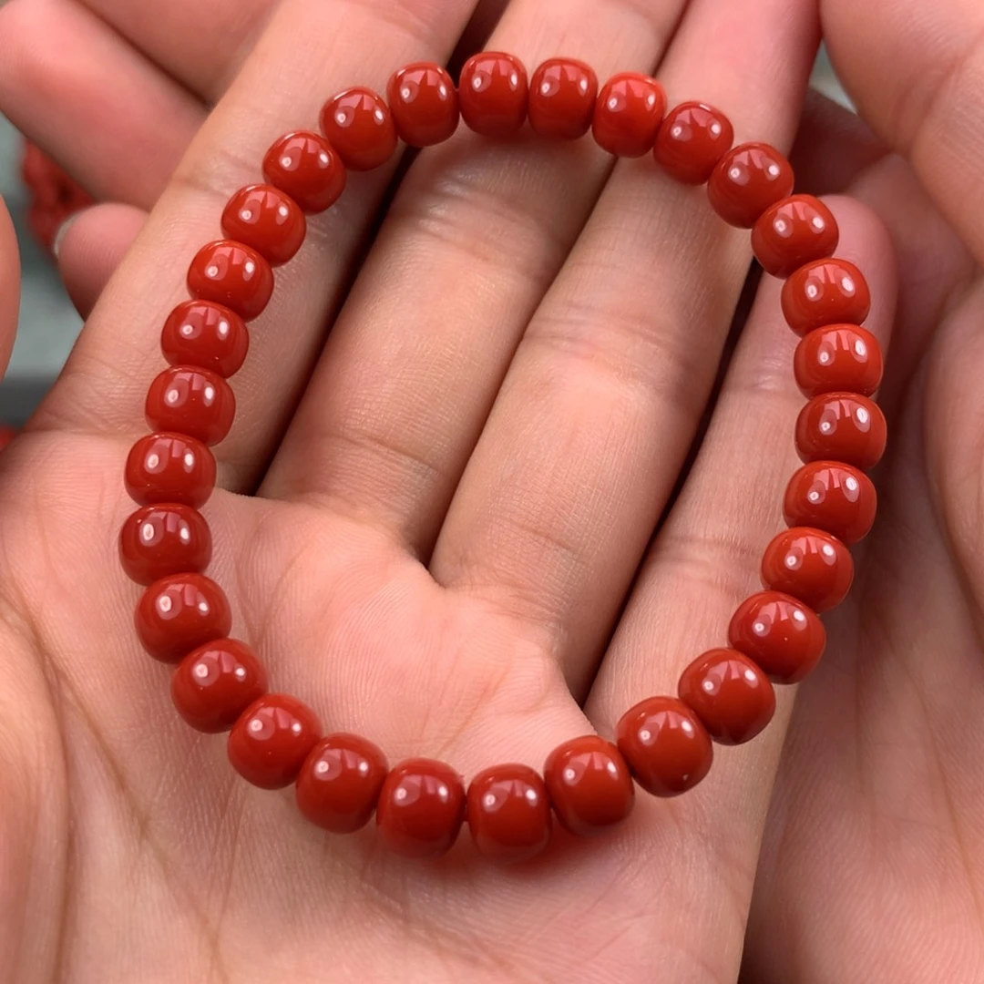 南红玛瑙手串未镶嵌