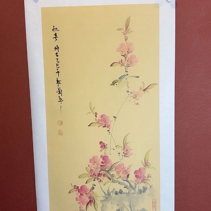 国画听兰老师花鸟