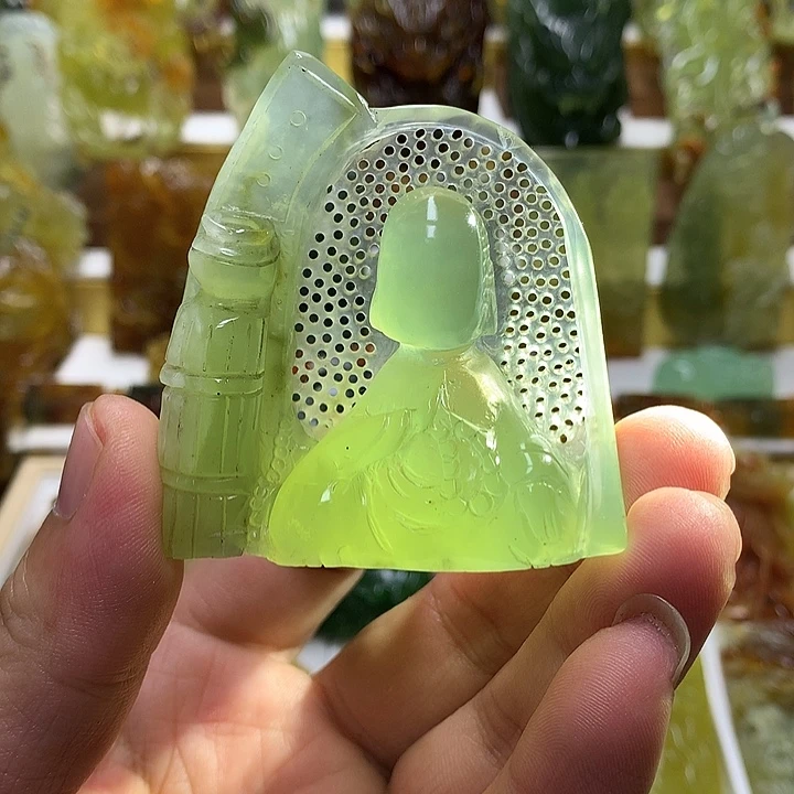 蛇纹石玉未镶嵌珠宝半成品