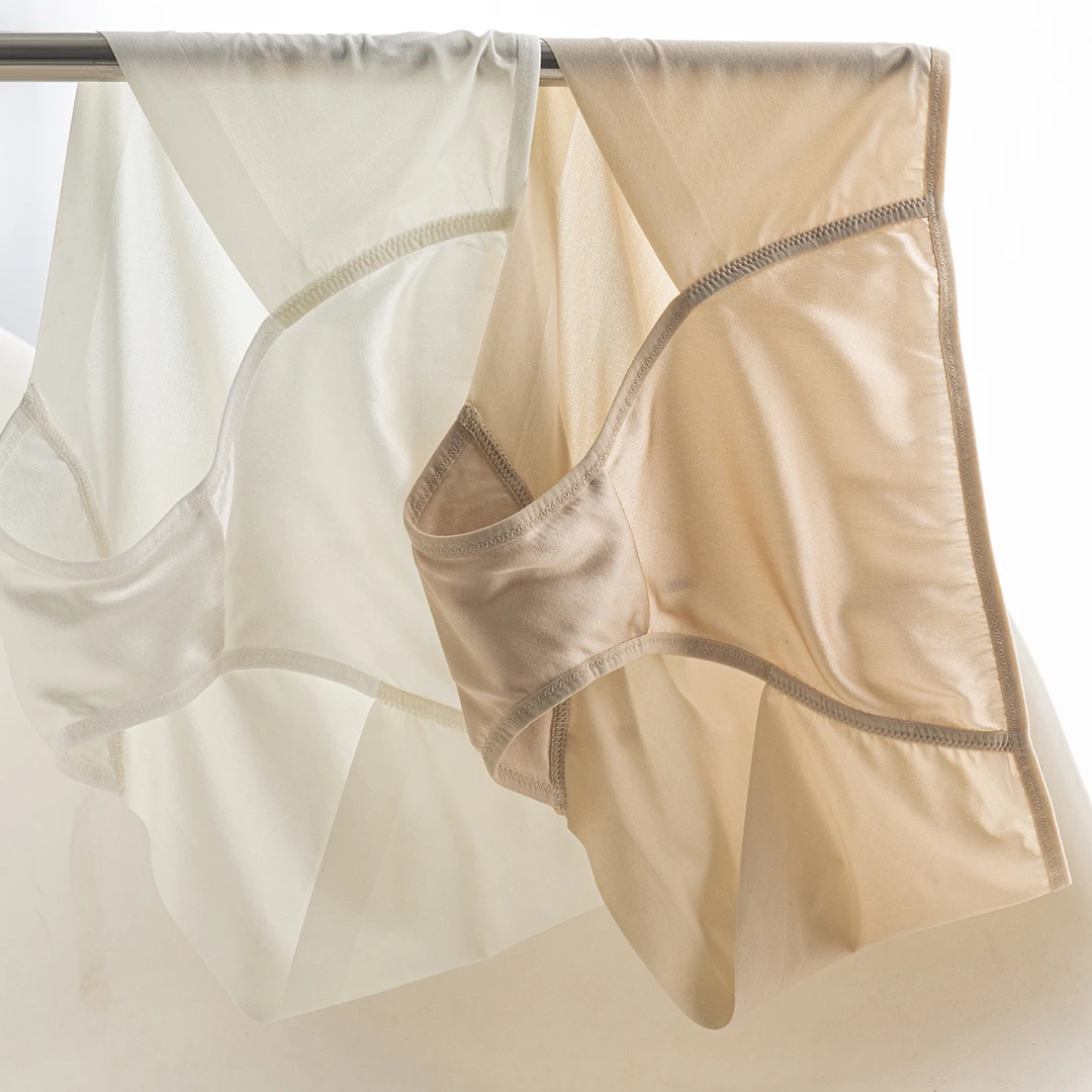 1961高品质桑蚕丝内裤优雅气质性感真丝蕾丝边女士三角裤无痕性感