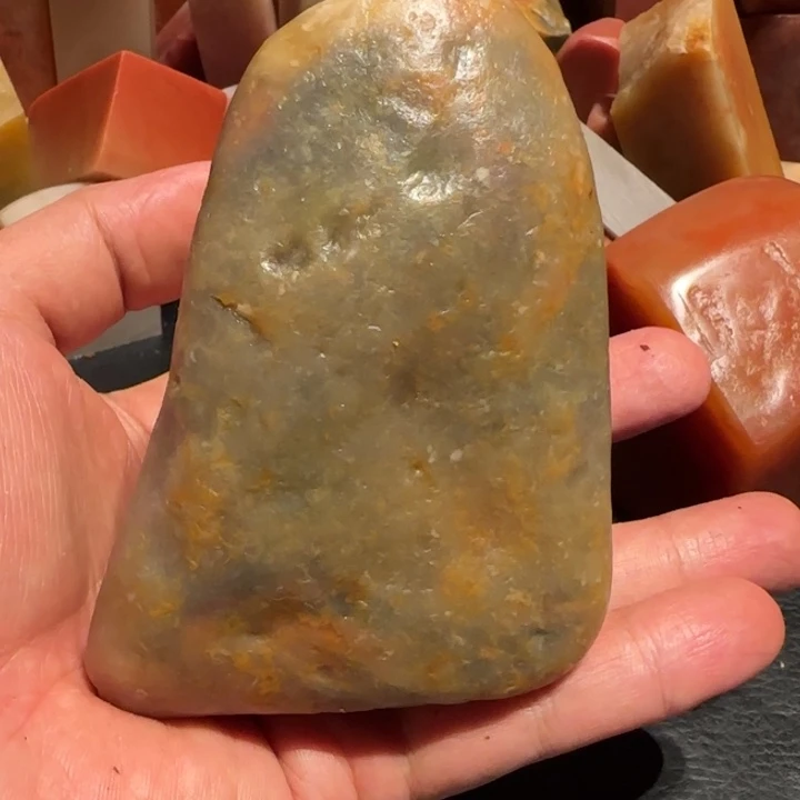 老挝石用****8田黄原石，