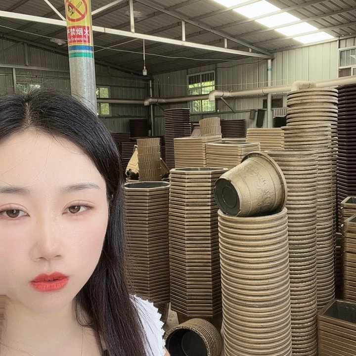 圆形70花盆一个有空