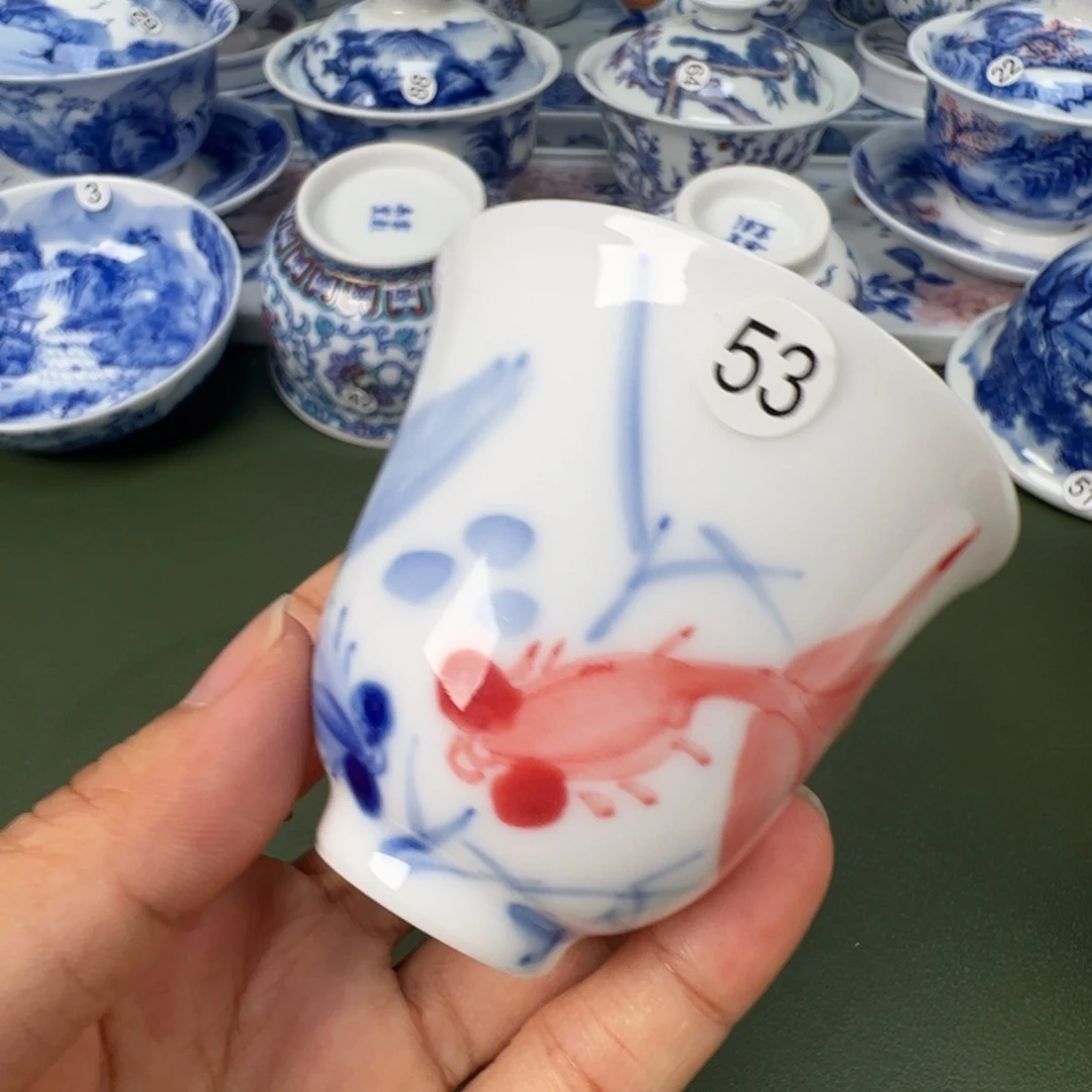 景德镇纯手工纯手绘茶具木木53
