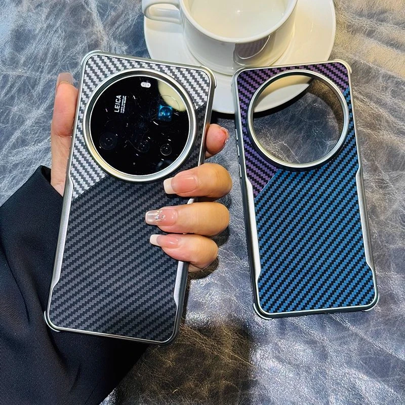 高级纤维纹适用小米15ultra手机壳高档小米14ultra保护套男女防摔