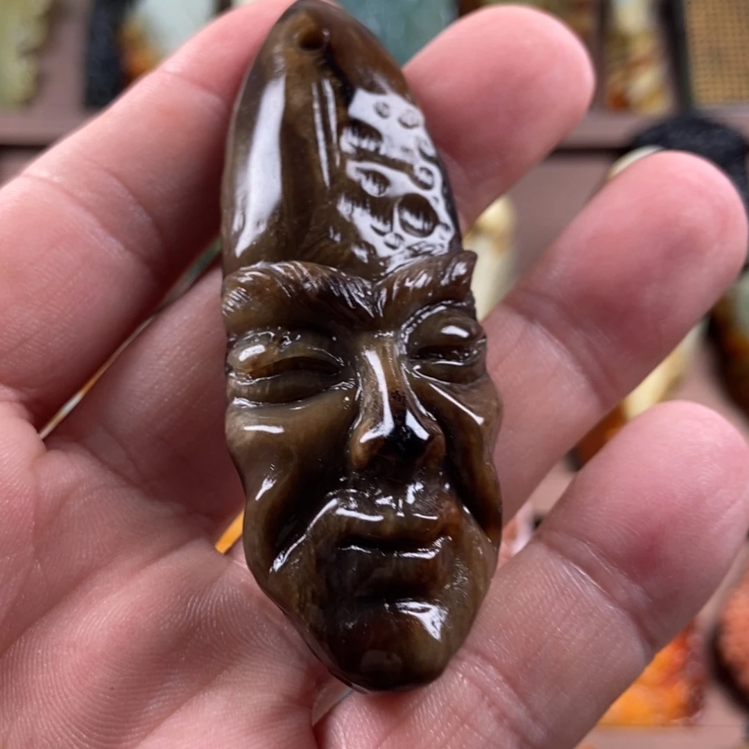 岫玉未镶嵌手把件