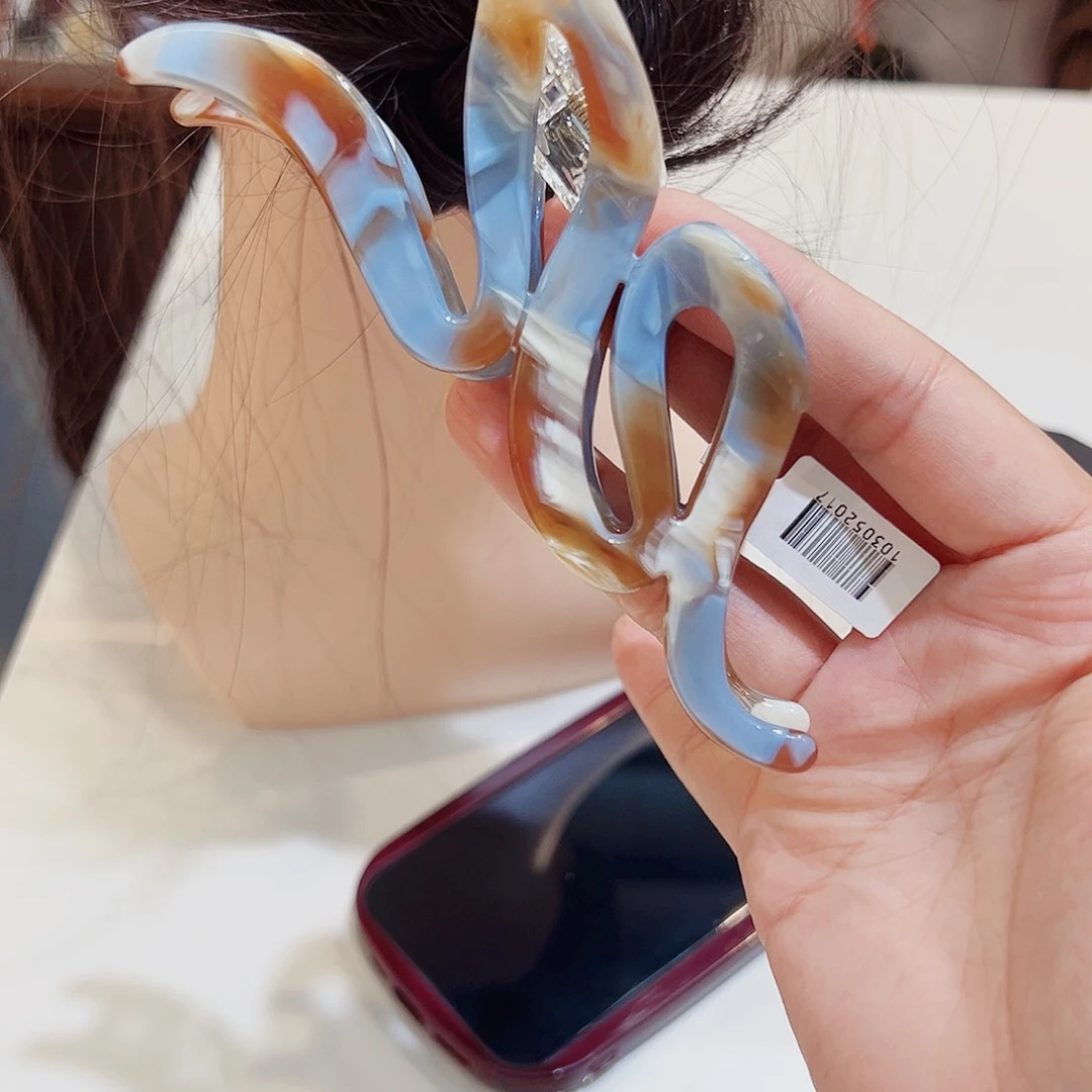 布艺非金属醋酸波浪抓海盐色一个