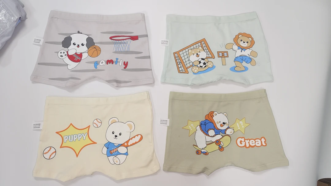 13【13号男女童】儿童小童中大童平角四角学生宝宝卡通透气柔软舒适