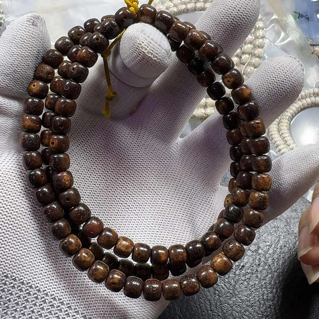 星月菩提手串星月菩提8*7虎皮（缩尺）