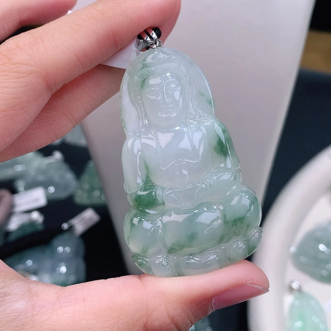 颈饰18K金镶嵌翡翠54-32.7-5