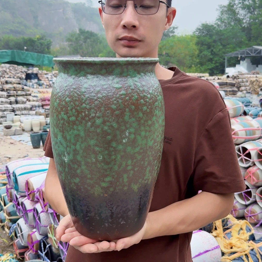 紫砂花盆口20高33（一个牛油果老庄