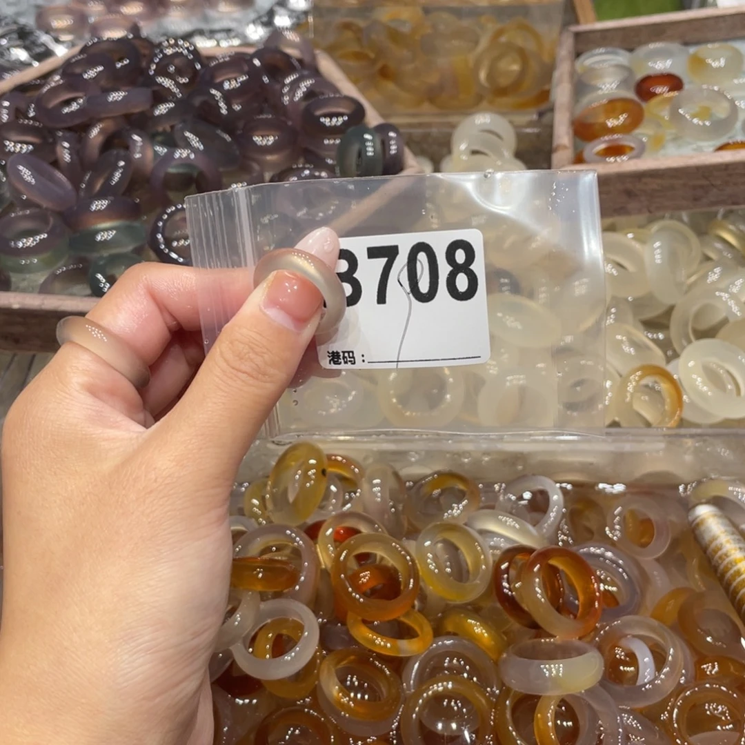 玛瑙/玉髓未镶嵌戒指708