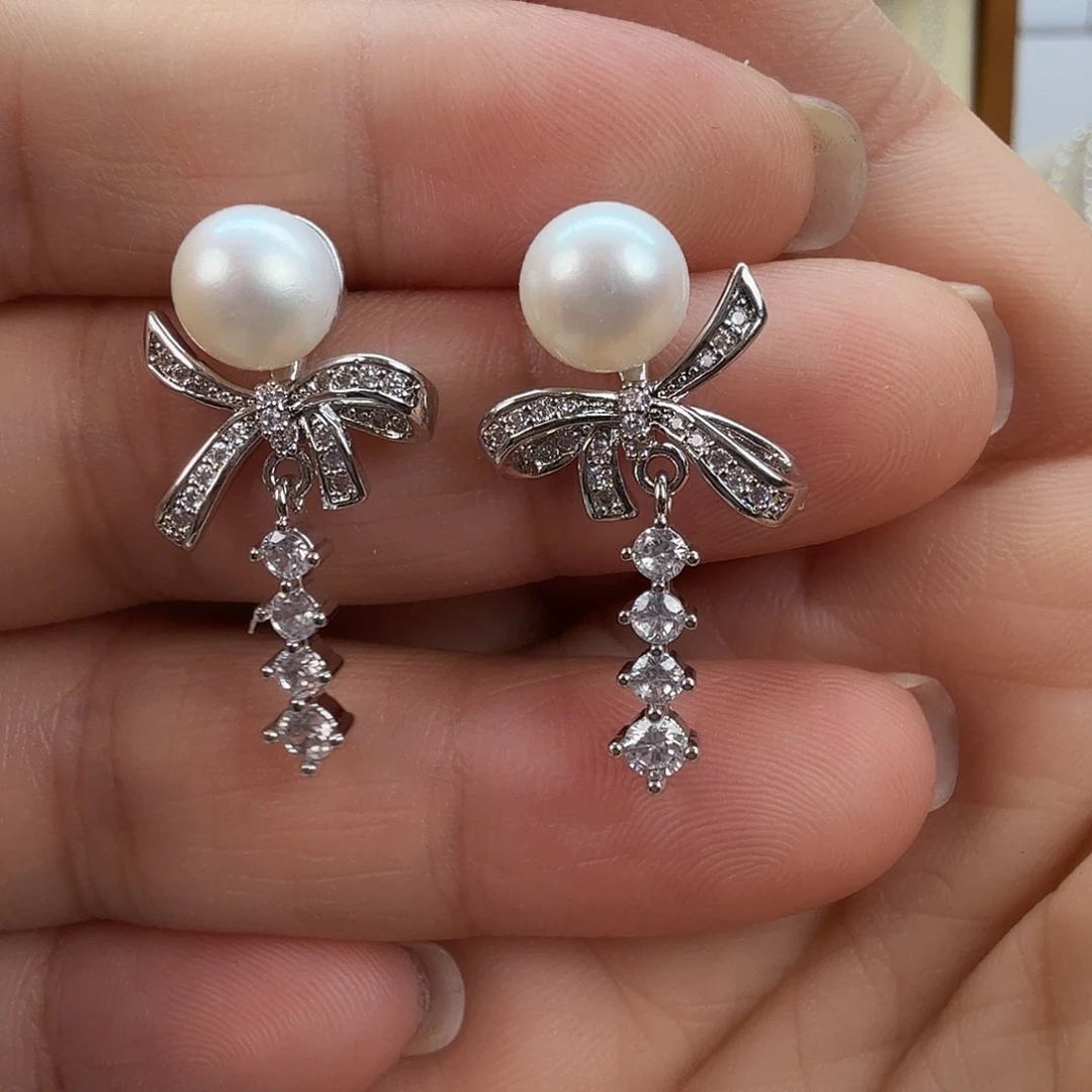 未镶嵌耳饰淡水珍珠