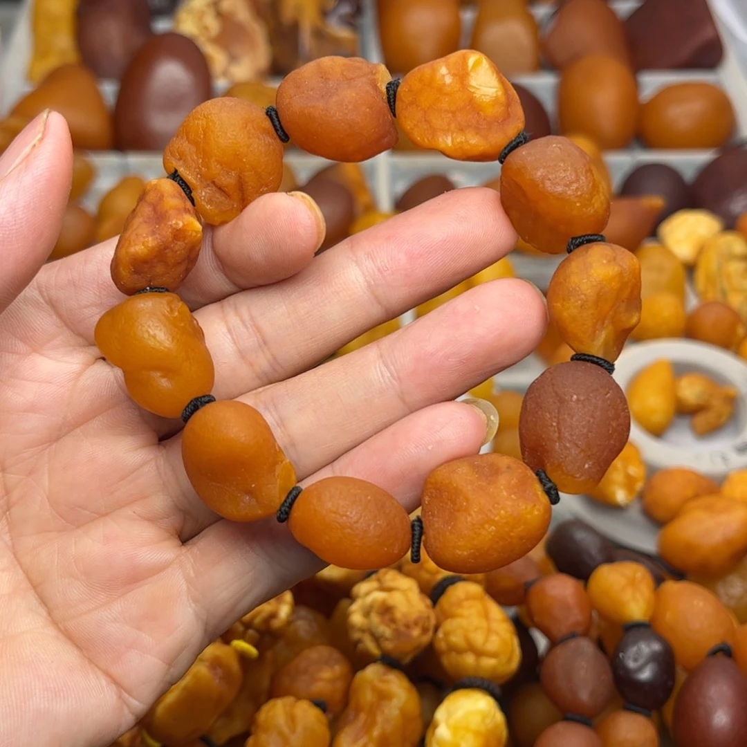 未镶嵌琥珀裸石天然蜜蜡手串