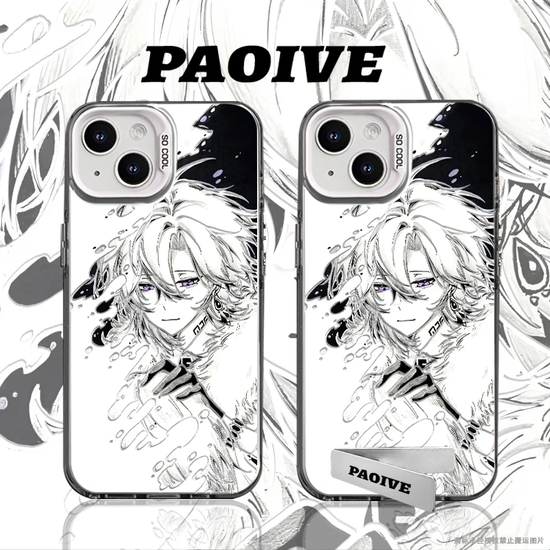 适用苹果华为vivo一加iPhone14小米三星坂田银时防摔彩银手机壳