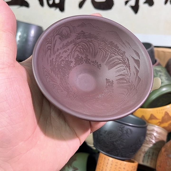 茶杯紫砂全手工紫砂主人杯