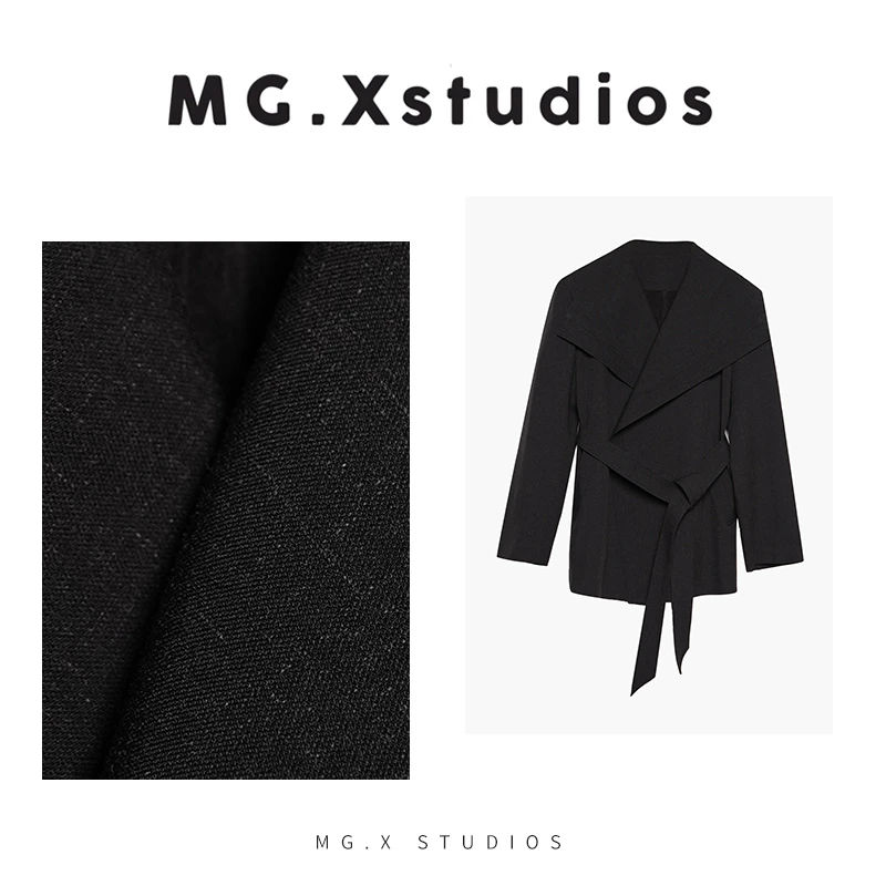 【悠洋】MGX长袖大翻领外套时尚百搭设计款短风衣M51A3129W2HG