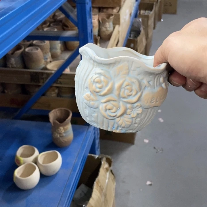 陶瓷花盆单场满9.9发10*8