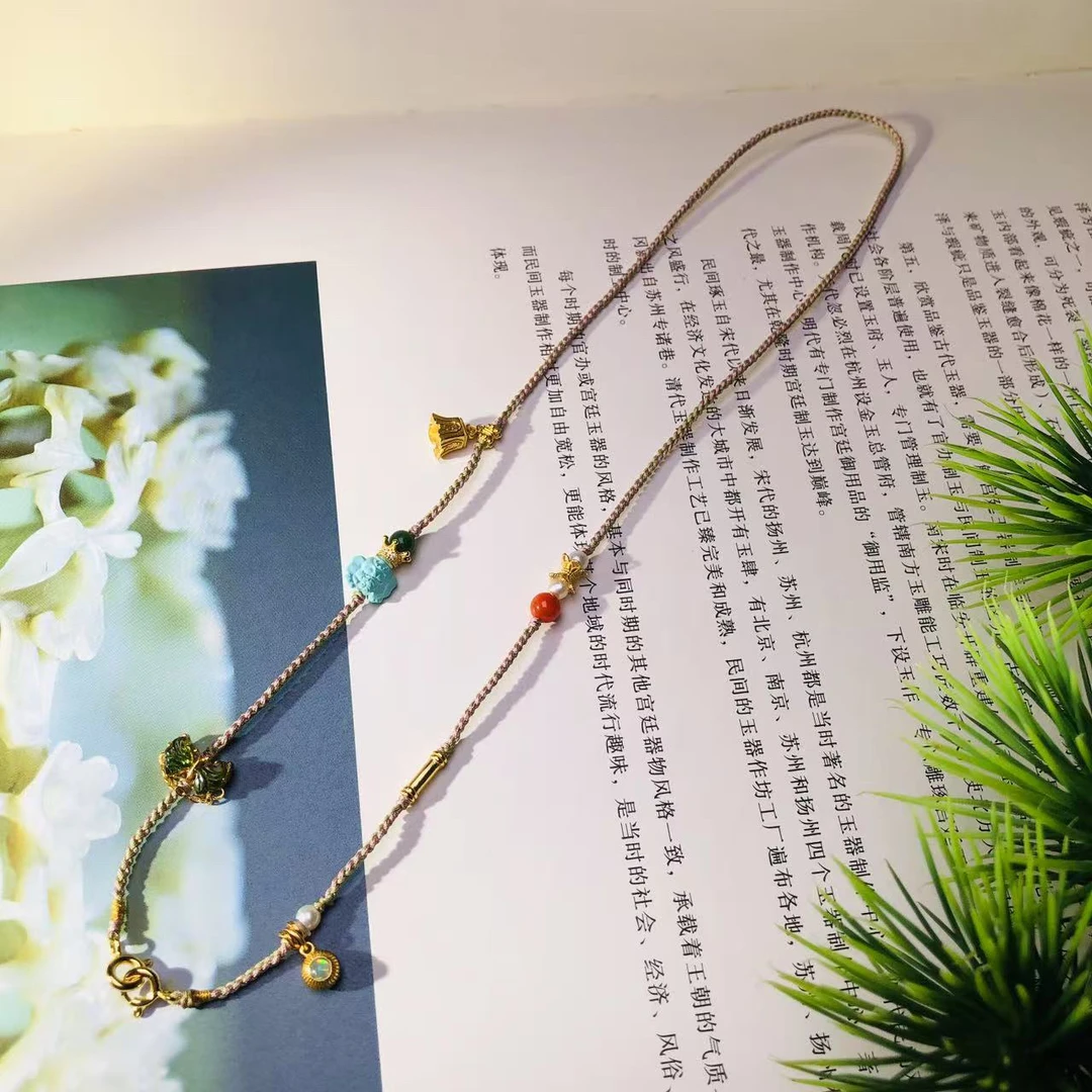 925银银制品 【桦雅珠宝】925银多宝项链-多样性发一-Y508-自发