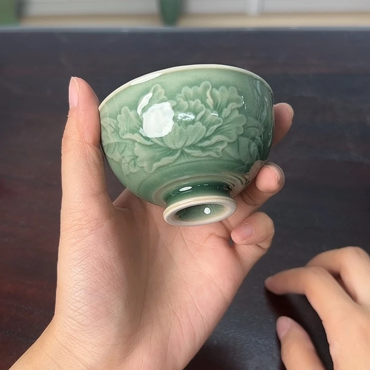 龙泉云间青瓷小米茶器