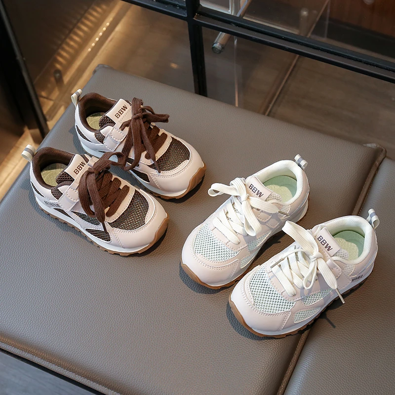 儿童单网阿甘鞋2025春夏新款透网运动鞋小学生透气防滑休闲德迅鞋