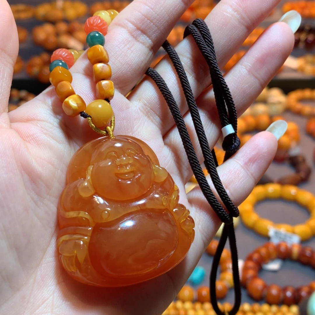 【闪购商品】蜜蜡吊坠(赠链)未镶嵌