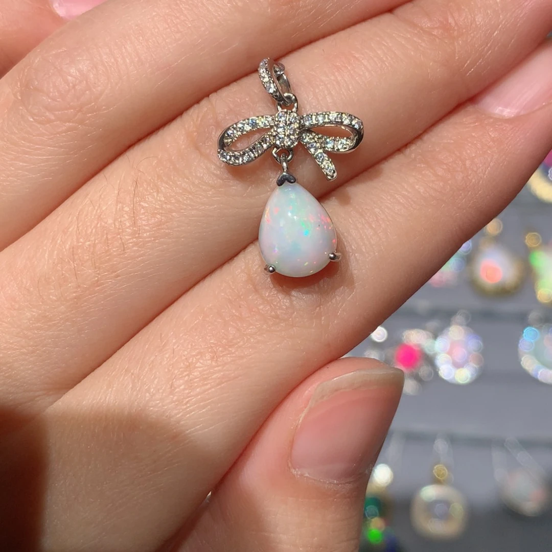 欧泊欧泊银S925镶嵌欧泊