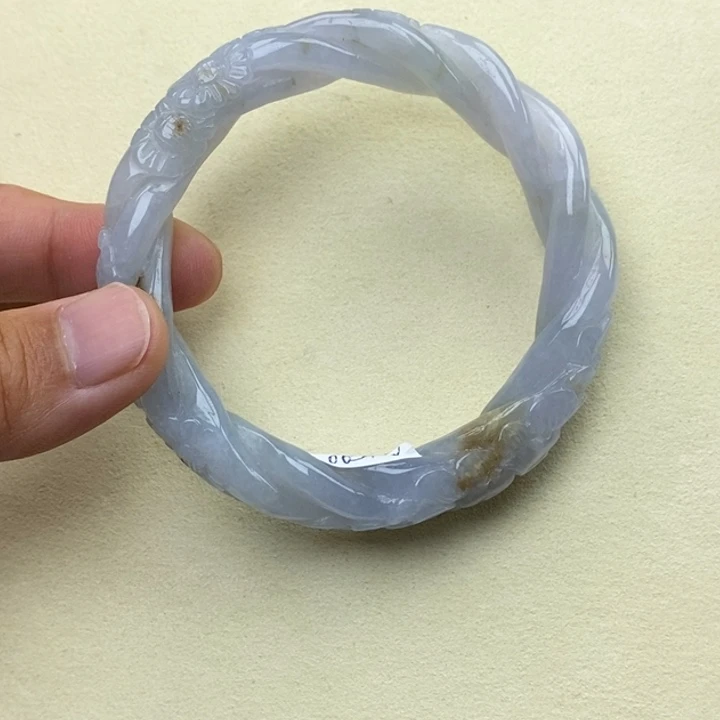 翡翠未镶嵌手镯55-56可戴麻花