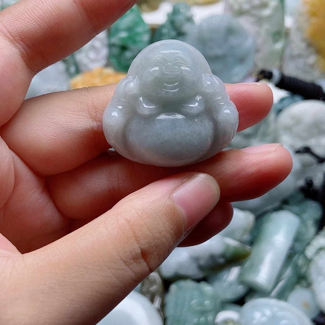 翡翠未镶嵌吊坠(不含链)1