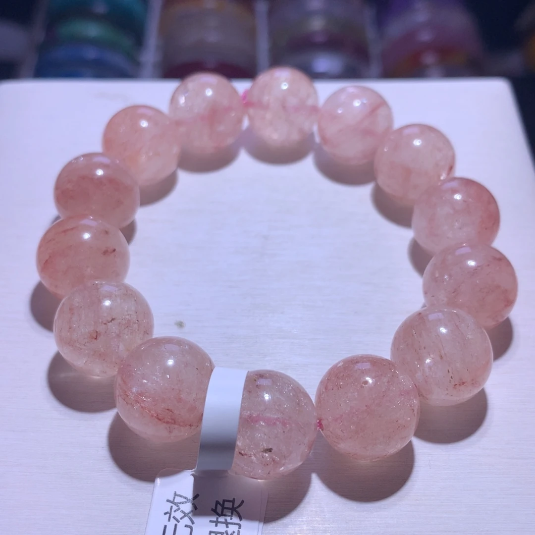 银S925镶嵌手串水晶玫瑰庄园16m