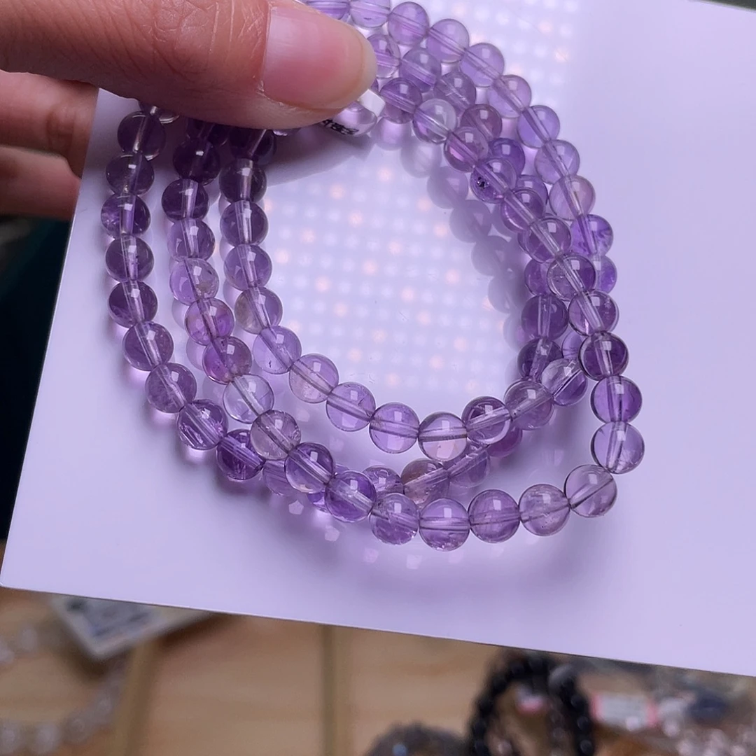 未镶嵌水晶手链534紫水