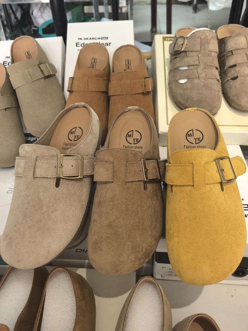 2025早秋新款勃肯半拖休闲百搭舒适轻薄透气软底好穿新疆包邮