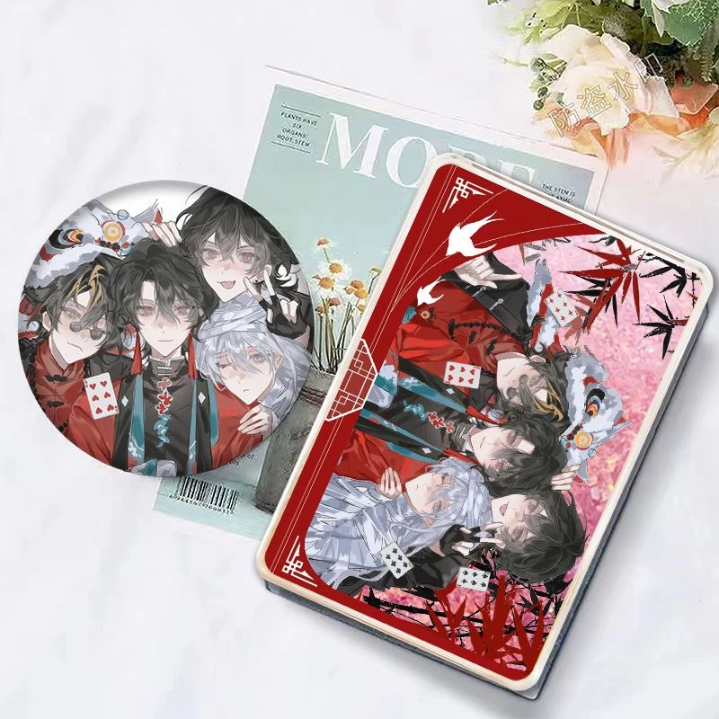 25新款我不是戏神吧唧谷子姜小花同人流沙麻将咕卡砖