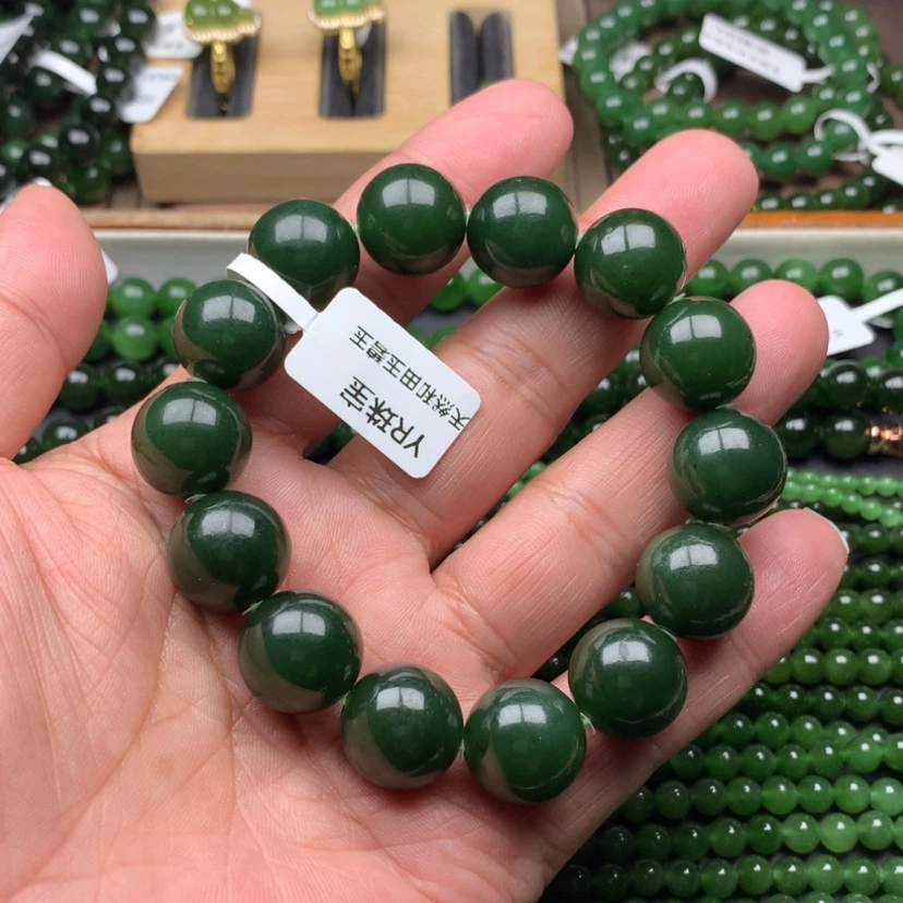 【闪购商品】未镶嵌手链和田玉（碧玉）16