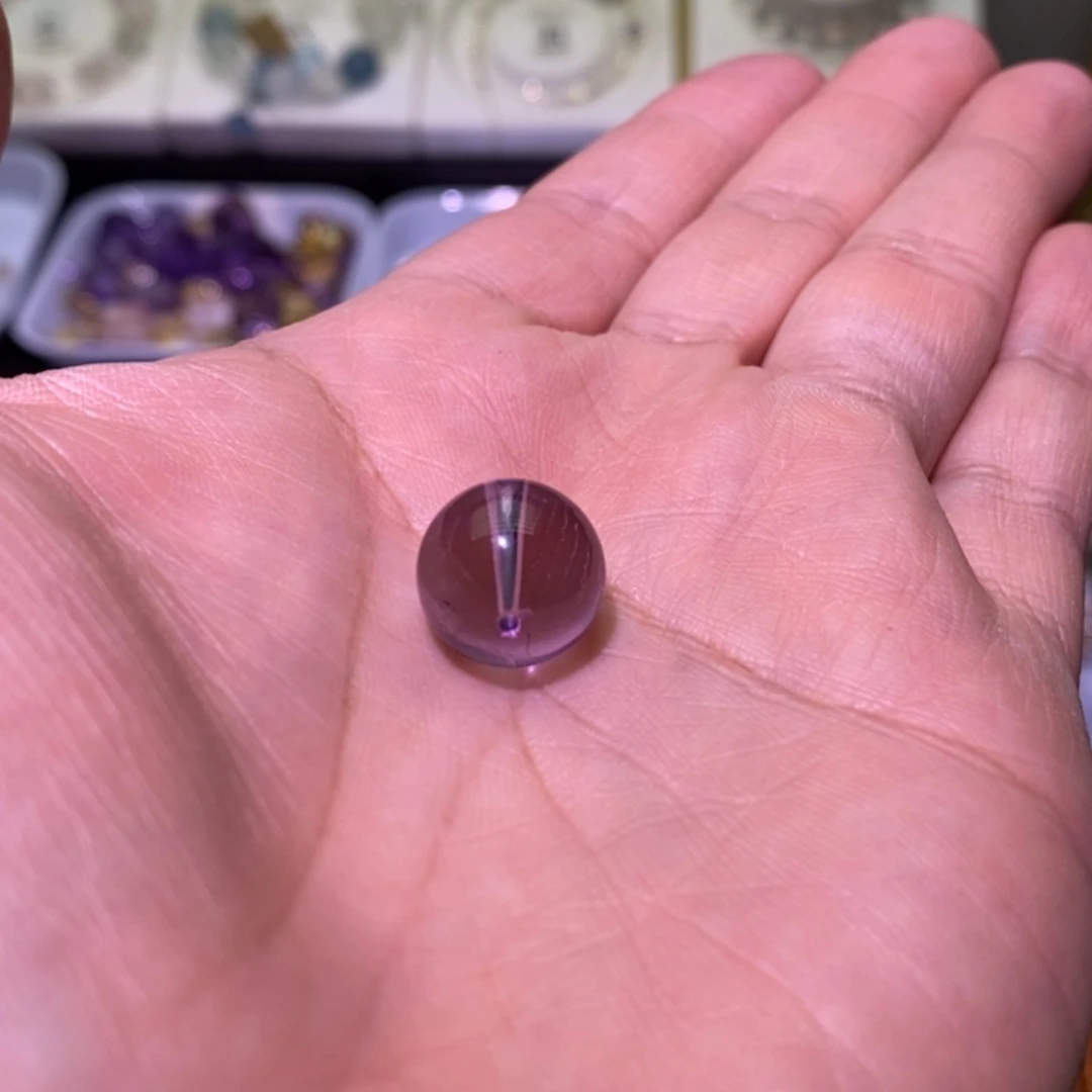 水晶手串未镶嵌紫水晶