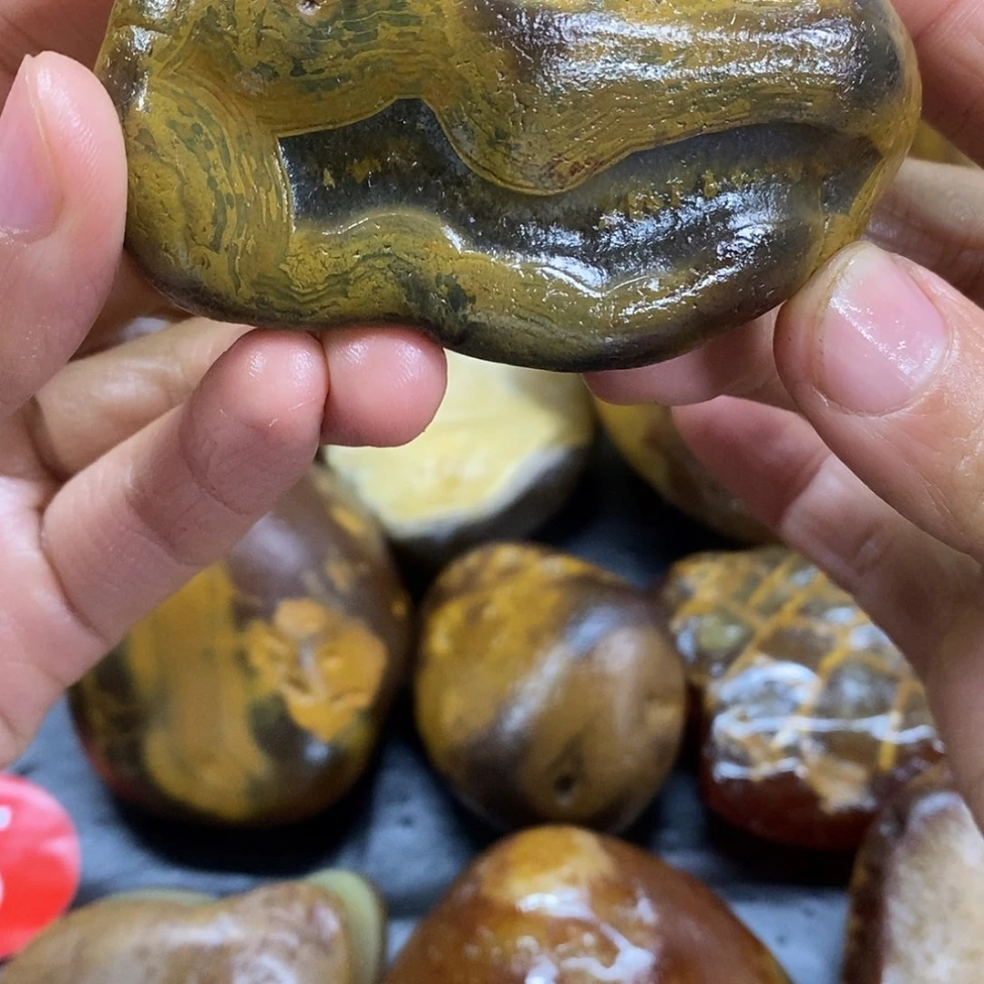 玛瑙/玉髓未镶嵌手把件