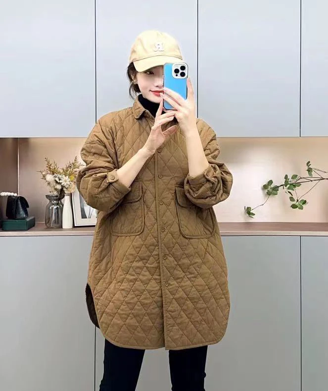 098款棉衣加大加棉时尚洋气百搭款宽松休闲